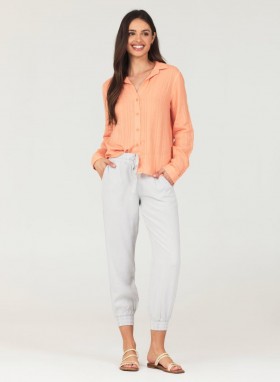  Bukser | Dame Bella Dahl Easy Drawstring Jogger - Foggy Sky