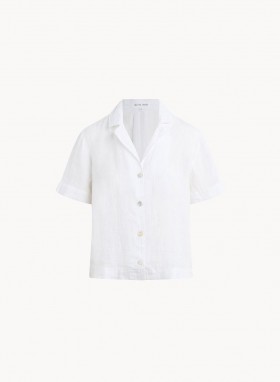  Kortermet | Dame Bella Dahl Kortermet Flagrende Bluse - Hvit