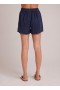  Pantaloni scurți | Pantaloni scurți Bella Dahl Callie Ruffle pentru femei - Bleumarin brazilian