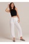  Dámske nohavice Bella Dahl Blakely Utility Wide Leg Crop - biele