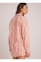  Camisa abotonada | Camisa abotonada estilo boyfriend Bella Dahl para mujer - Rayas Sunset Blaze