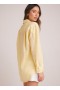  Camisa de manga larga | Camisa estilo boyfriend Bella Dahl para mujer - Amarillo limón