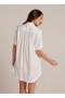  Minivestidos | Vestido camisero Bella Dahl con ribete de escalera para mujer - Blanco