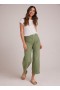  Pantalones | Mujer Bella Dahl Claire Welt Pocket Crop - Lush Foliage