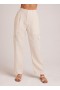  Pantalones | Pantalones cargo de lino plisados Bella Dahl para mujer - Samba Tan