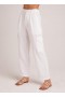  Pantalones | Pantalones cargo de lino plisados Bella Dahl para mujer - Blanco