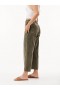  Pantalones | Bella Dahl Saige Wide Leg Crop para mujer - Lavado militar