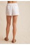 Shorts | Shorts Bella Dahl para mujer con bolsillo y bajo deshilachado - Blanco