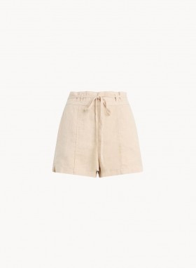  Shorts | Shorts con pinzas Bella Dahl para mujer - Samba Tan