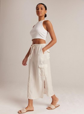  Faldas | Falda cargo con bolsillo de fuelle Bella Dahl Goldie para mujer - Arena Oasis