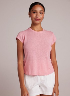  Trička | Dámské tričko Bella Dahl Baby Crew Tee - Blossom Pink