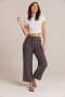  Bukser | Dame Bella Dahl Blakely Utility Wide Leg Crop - Antracitgrå