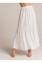 Nederdele | Dame Bella Dahl Ladder Trim Tiered Maxi Nederdel - Hvid