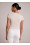  T-shirts | Dame Bella Dahl Cropped Scoop Neck T-shirt - Khaki Stone