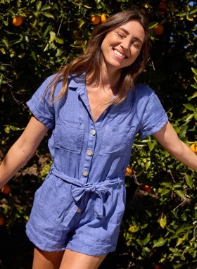  Sparkedragter og jumpsuits | Dame Bella Dahl rullet ned utility-sparkedragt - Bahia blå