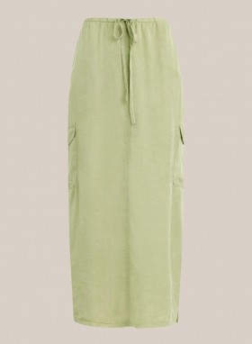  Nederdele | Dame Bella Dahl Goldie Bellow Pocket Cargo Nederdel - Khaki Army