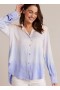  Button Down | Dames Bella Dahl Flowy Button Down - Sunrise Ombre Dye