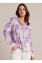 Button Down | Dames Bella Dahl linnen zakje button down - Iris bloemenprint