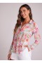  Lange mouwen | Dames Bella Dahl Full Button Down Hipster Shirt - Ipanema Bloemenprint