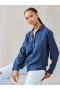  Lange mouw | Dames Bella Dahl Two Pocket Classic Button Down - Endless Sea