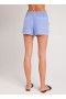  Shorts | Dames Bella Dahl Short met gerafelde zoom en zakken - Peri Blue