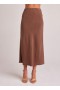  Rokken | Dames Bella Dahl Bias Midi-rok - Botanisch Bruin