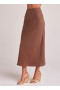  Rokken | Dames Bella Dahl Bias Midi-rok - Botanisch Bruin