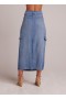  Rokken | Dames Bella Dahl Edie Cargo Lange Rok - Pacific Salt Wash