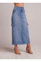  Rokken | Dames Bella Dahl Edie Cargo Lange Rok - Pacific Salt Wash