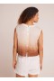  Mouwloos | Dames Bella Dahl Boxy Button Back Top - Coconut Ombre Dye