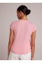  T-shirts | Bella Dahl Baby Crew Tee voor dames - Blossom Pink