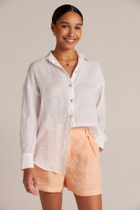  Button Down | Dames Bella Dahl Boyfriend Button Down - Wit