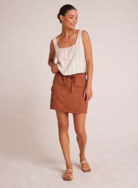  Rokken | Dames Bella Dahl Posey Cargo Minirok - Zomerbruin