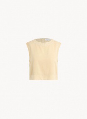  Mouwloos | Dames Bella Dahl Boxy Button Back Top - Zomerkaki