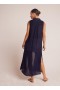  Maksimekot | Naisten Bella Dahl sivuhalkioinen duster-mekko - Tropic Navy