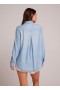  Chemise boutonnée | Chemise à poches Bella Dahl pour femme - Délavage Caraïbes