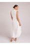  Robes longues | Robe longue sans manches froncée Bella Dahl pour femme - Blanc cassé