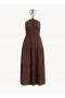  Robes midi | Robe midi dos nu froncée Bella Dahl pour femme - Cocoa Cabana
