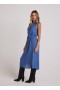  Robe midi | Robe midi sans manches Bella Dahl pour femme - Indigo vif