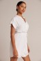  Mini-robes | Robe Bella Dahl à ceinture et fronces pour femme - Blanche