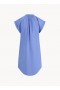  Mini-robes | Robe Henley à manches courtes Bella Dahl pour femme - Bleu Bahia
