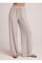 Pantalon | Pantalon large à cordon de serrage Bella Dahl pour femme - Rayures flammées Eze