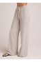  Pantalon | Pantalon large à cordon de serrage Bella Dahl pour femme - Rayures flammées Eze