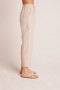  Pantalon | Pantalon Bella Dahl décontracté à plis sur le devant pour femme - Lin sable