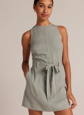  Mini-robes | Robe Bella Dahl cintrée à fermeture éclair au dos pour femme - Sage Oasis