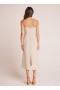  Midikleider | Bella Dahl Damen-Midikleid mit taillierter Trägeroptik – Leinen-Sand