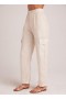  Hose | Bella Dahl Damen-Cargohose aus Leinen mit Falten – Samba Tan