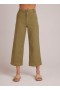  Hose | Damen Bella Dahl Saige Weitbein-Crop-Hose - Army Fern