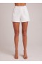  Shorts | Damen Bella Dahl Hanna Plissee-Shorts – Weiß