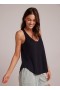  T-Shirt | Bella Dahl Tanktop für Damen mit Rundhalsausschnitt – Schwarz